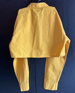 Stylish Yellow Crop Shirt