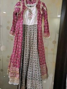 Jaipuri Print Cotton Angrakha