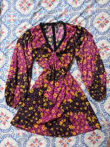 Floral Print Mini Dress