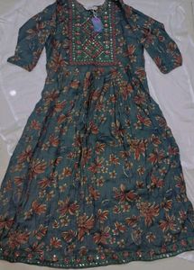 Elegant Green Printed Kurta Set