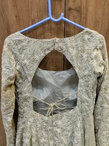 Anarkali Kurta Chikankari Thread Work