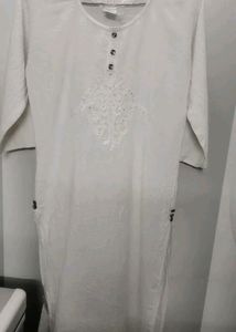 Beautiful White Readymade Kurti For Women