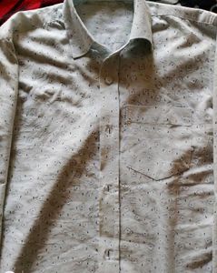 Patterned Button-Down Shirt