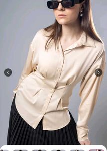H&amp;M Pleated Shirt