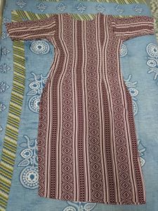 Maroon Kurta