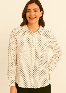 Polka Dot Full Sleeves Shirt