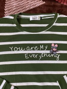 Green Stripped Top