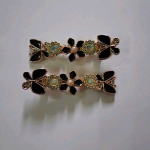 Floral Hair Clips (Set of 2)