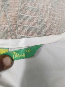 White Embroidered Kurta(NEVER WORN)