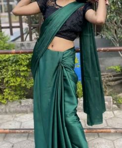 Olive Green Saaree💚