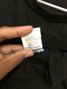 Black Stylish Crop Top