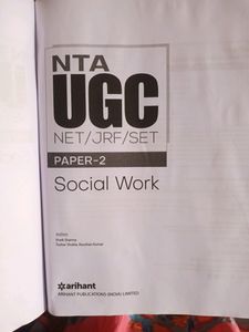 NTA UGC /NET/JRF/SET -SOCIAL WORK
