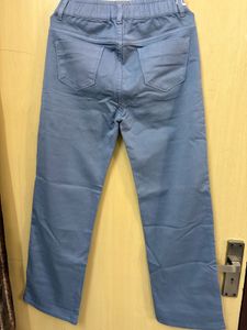 Blue Casual Pants
