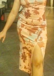Trendy Print Bodycon Dress
