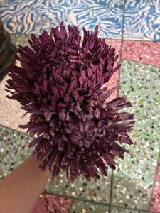 Set of 2 Purple Artificial Flower