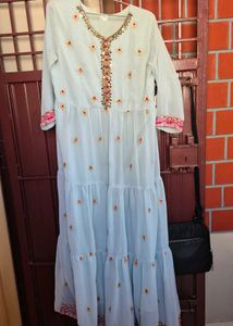 Elegant Embroidered Maxi Dress