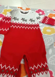 6-9 Months Woolen Baby Romper