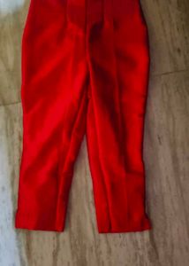 Red Embellished Kurta