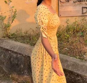Cottagecore Yellow Sundress