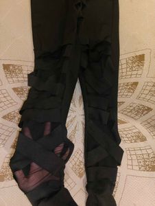 Stylish Black mesh netted leggings