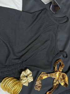Black Bodycon Cut sleeve