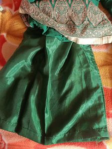 Green Embroidered Kurta