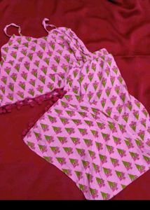 Cute & Comfy Pink Floral Pajama Set