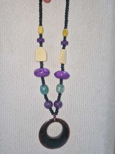 Funky Natural Stone Look Necklace