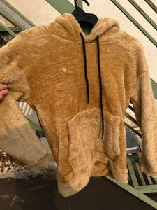 Girls fur hoodie used few times