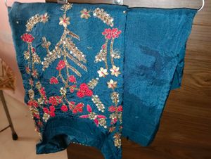 Emerald Green Embroidered Salwar Kameez