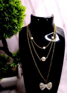 Korean Inspired Elegant Layered Pearl Necklace