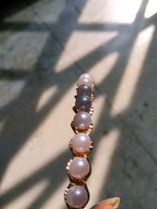 Pink Pearl Embellished Royal Hairband
