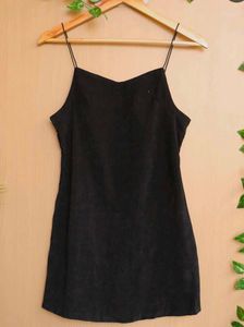 Black Mini Slip Dress