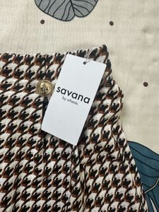 Houndstooth Print Shorts