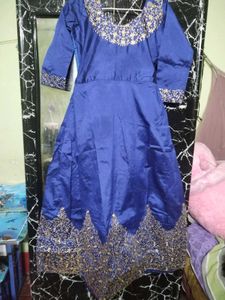 Elegant Blue Ethnic Gown