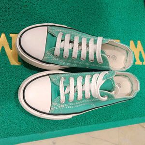Green Platform Sneakers