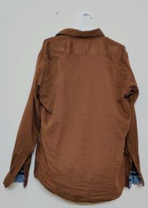 Louis Phillipe Brown Casual Shirt