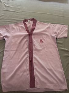 Pink Striped Button-Up Shirt women/men