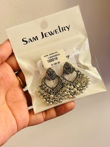 Silver Oxidised Earrings