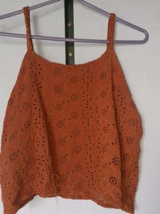 Eyelet Tank Top