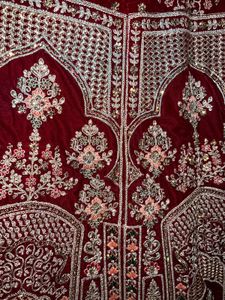 Maroon Embroidered Lehenga Choli