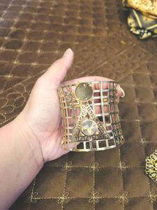 ✨ Regal Gold Hand Jewelry Set: Statement Ring &amp; Cu