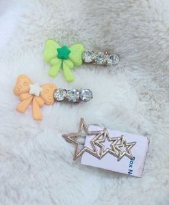 Bow Metal Hair Clips With FREE Metastar Clip