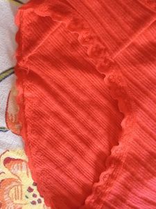 Red Ribbed Briefs