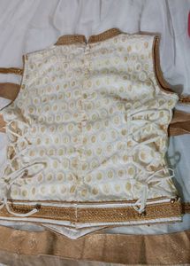 Elegant Gold Embroidered Lehenga