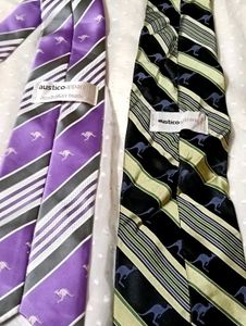 Vintage Austico Apparel Ties - Set of 2