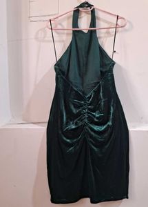 Emerald Velvet Mini Dress