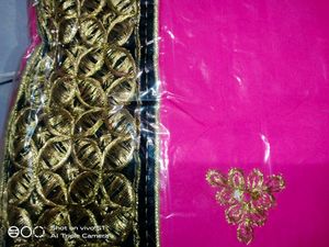 New Jari. Black Border Saari..full. Saari Borde