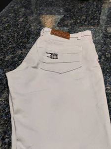 Beige Casual Pants