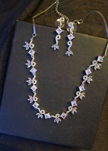American Diamond Jewellery Set